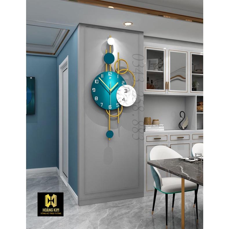 Đồng hồ treo tường đồng hồ trang trí decor phong cách hiện đại kiểu dáng mới nhất size 34x66cm và 40x80cm