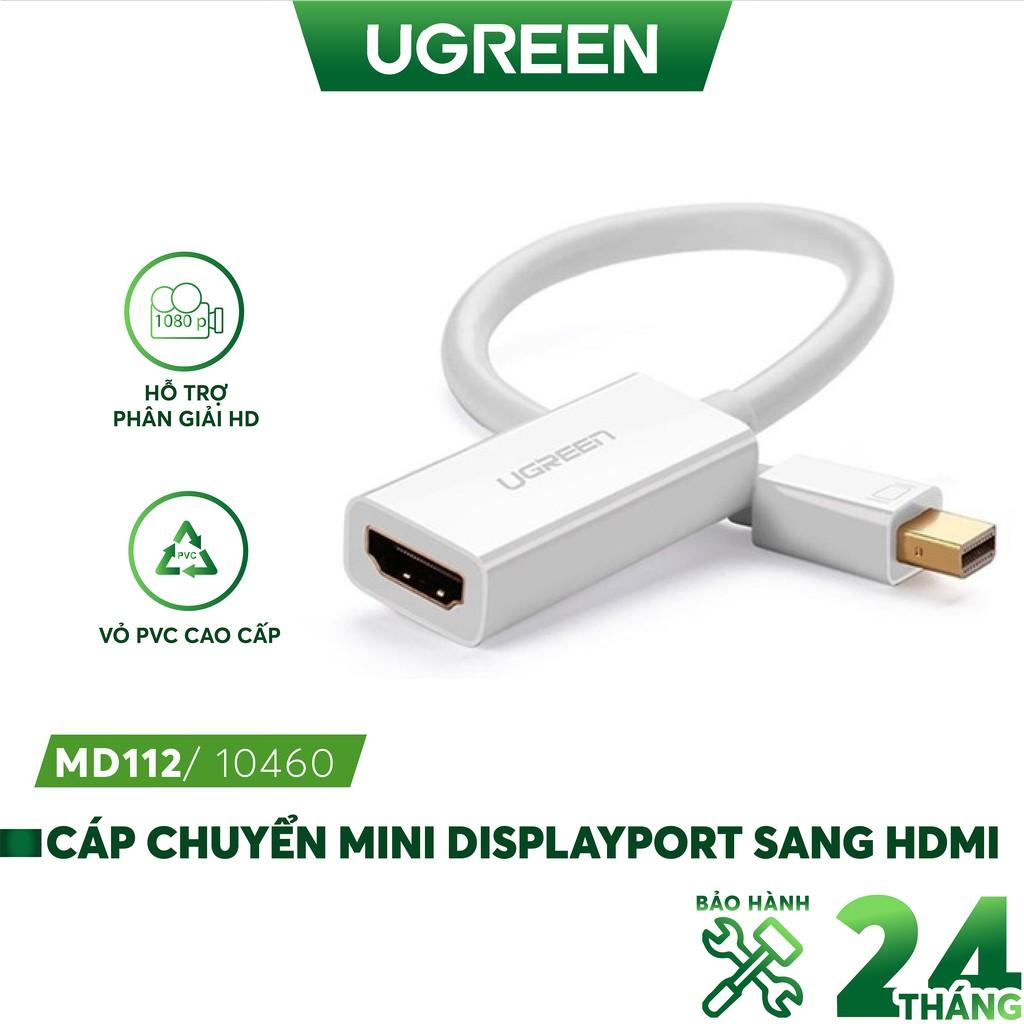 Cáp chuyển đổi Mini DisplayPort sang HDMI female UGREEN MD112 18cm - Hàng chính hãng