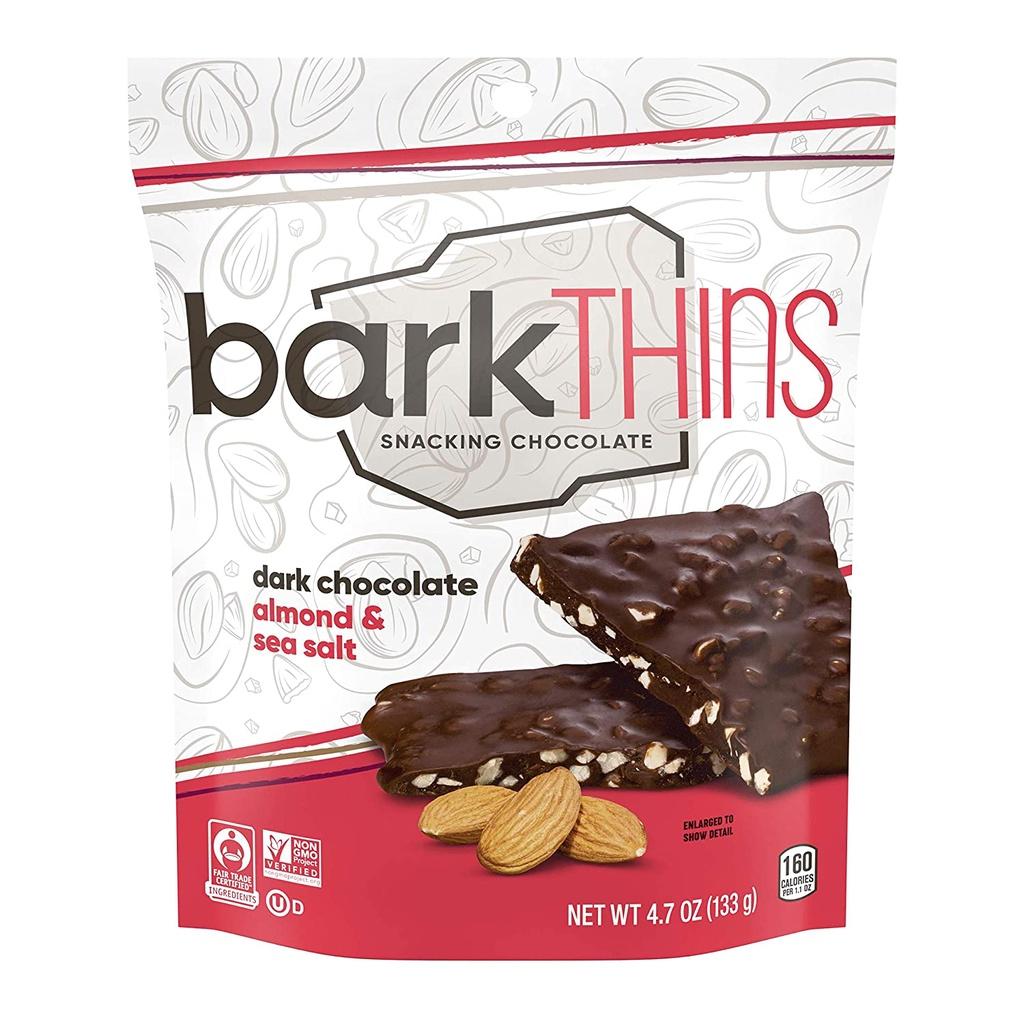 SOCOLA ĐEN HẠT HẠNH NHÂN - MUỐI BIỂN barkTHINS Dark Chocolate Almond with Sea Salt, 133g (4.7oz)