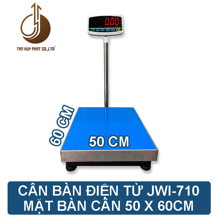 Cân Bàn Điện Tử JWI-710 - Mặt Bàn Cân 500x600MM