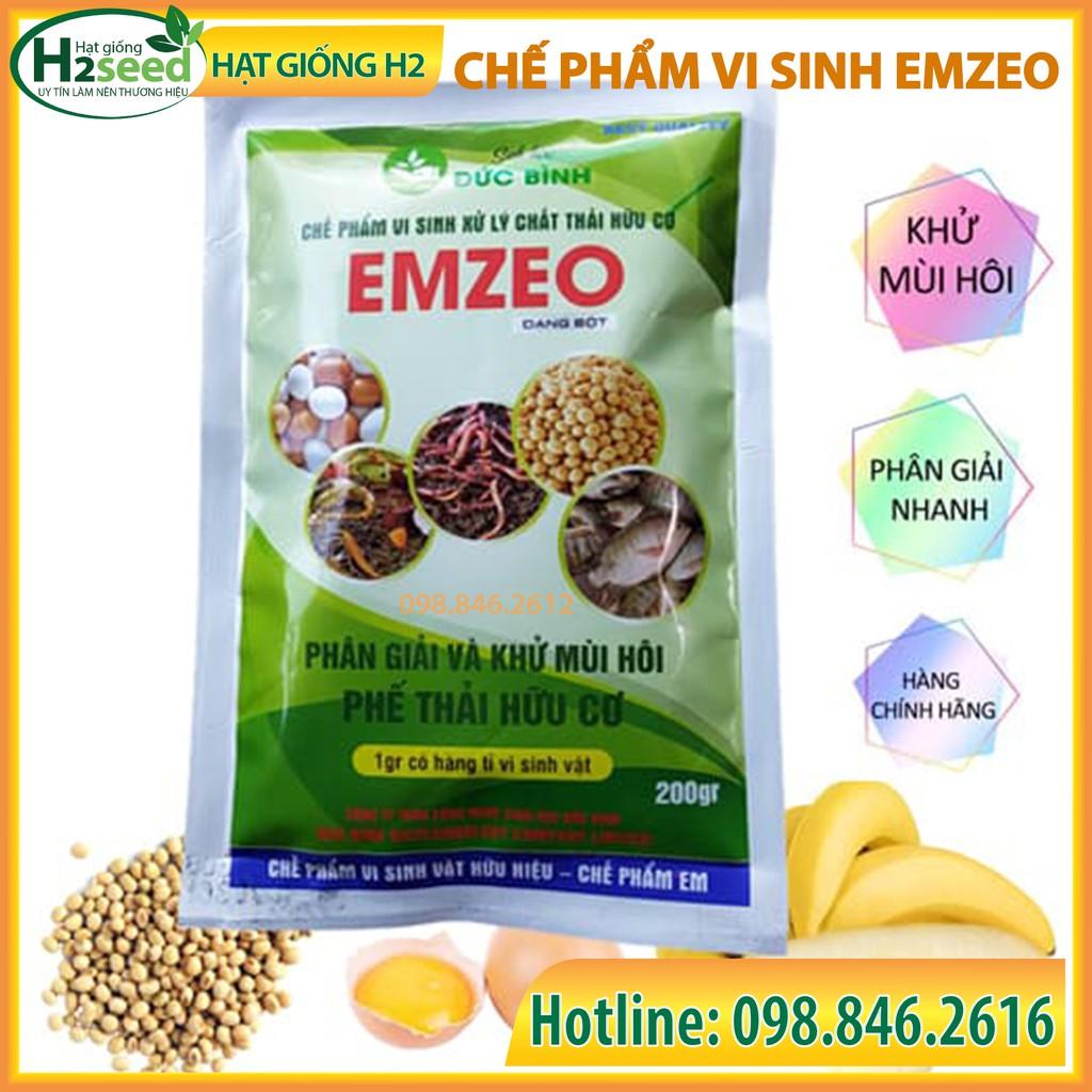 Men vi sinh Emzeo - Gói 200g - Khử mùi hôi phân cá, ủ đậu tương và rác thải sinh hoạt