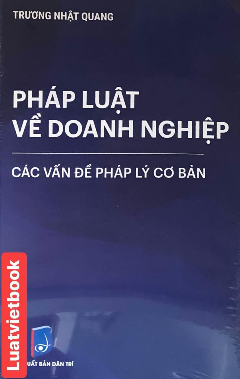 Pháp Luật  Về Doanh Nghiệp Các Vấn Đề Pháp Lý Cơ Bản