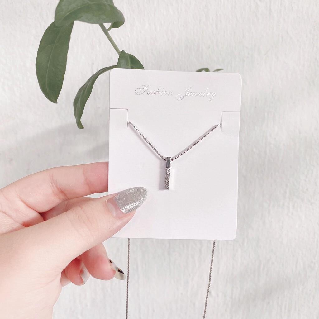 Dây chuyền nữ - Vòng cổ thanh dọc đơn ️ ƯU ĐÃI TOÀN SHOP ️ Bạc 925 sáng bền, thiết kế phù hợp mọi phong cách, sự kiện