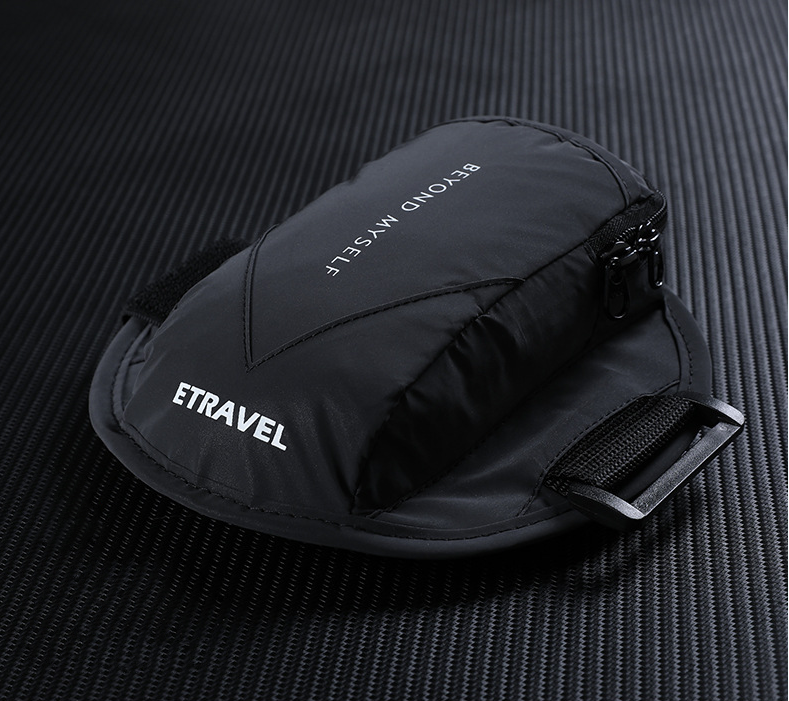 Túi đeo tay chạy bộ ETRAVEL SPORT có phản quang (Black)