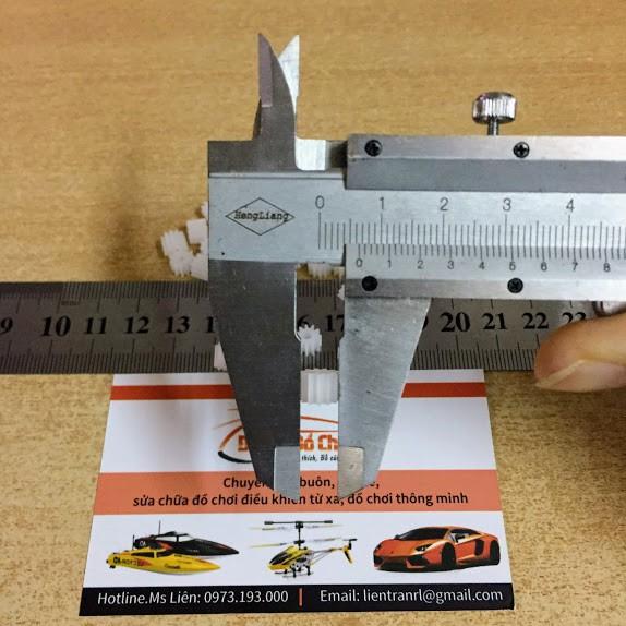 Bánh răng nhựa 11 răng lỗ trục 1.9mm dùng để chế tạo đồ chơi