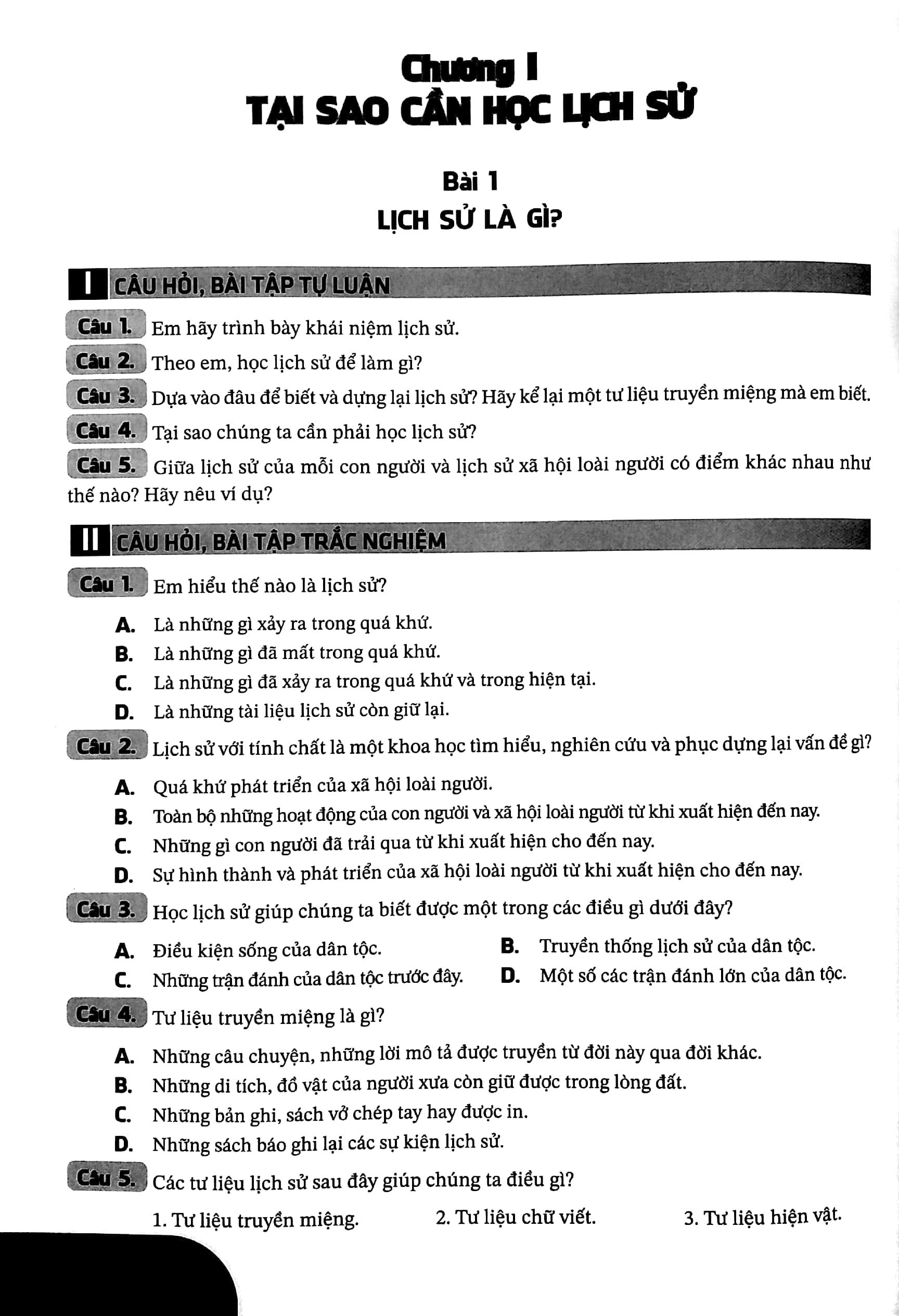 Phát Triển Năng Lực Lịch Sử 6