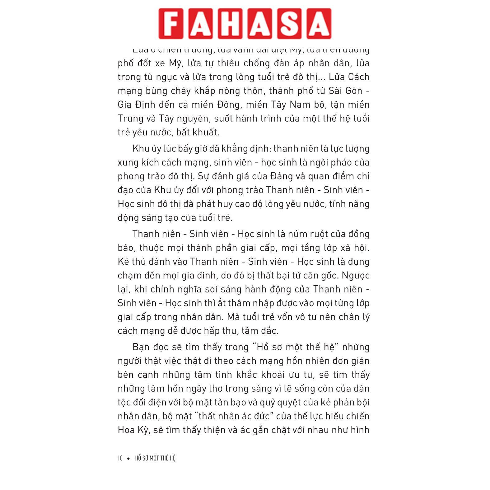 Sách - Hồ Sơ Một Thế Hệ