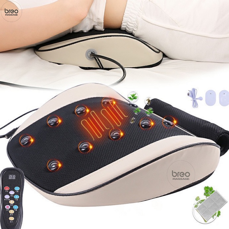 Máy massage lưng cột sống JB-3033 - FREESHIP - Đệm massage mát xa lưng cột sống có điều khiển, sưởi ấm hồng ngoại, 9 Chế Độ, Khí Nén