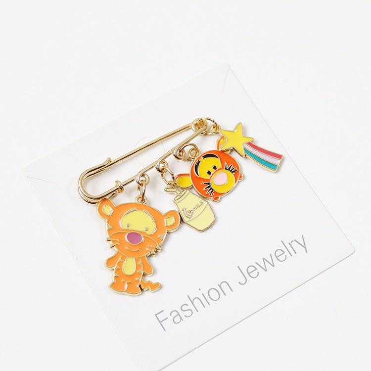 Ghim cài áo hình động vật hoạt hình dễ thương