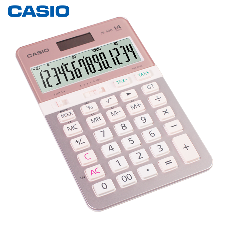 Máy Tính Để Bàn Casio JS-40B-PK - Hồng