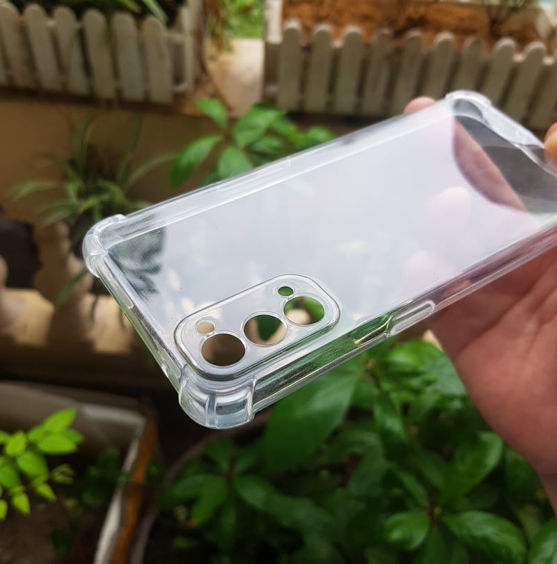 Ốp lưng Oppo Reno 4 - chống sốc gờ cao 4 góc trong suốt