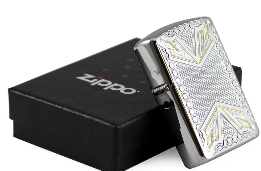 Bật lửa Zippo Armor Dagger Brushed Chrome 28808