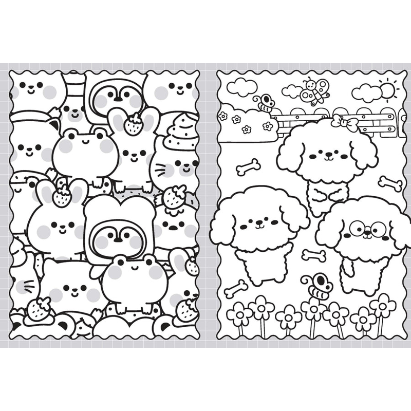 Sách 100% Cute - Colouring Book