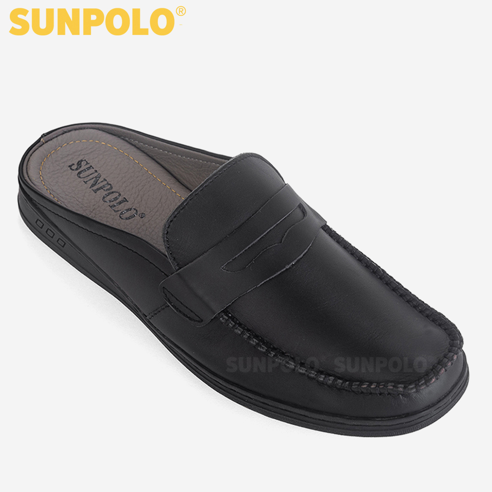 Dép Sapo Nam Da Bò SUNPOLO SPO197