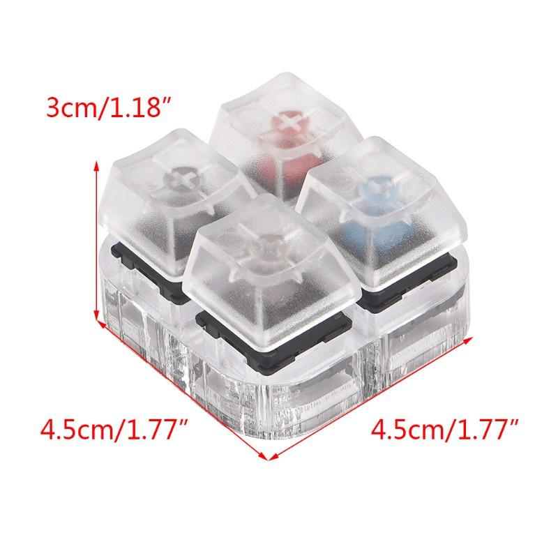 HSV 4 Key Caps Translucent Keycaps Testing Tool Cherry MX Switches Keyboard Tester