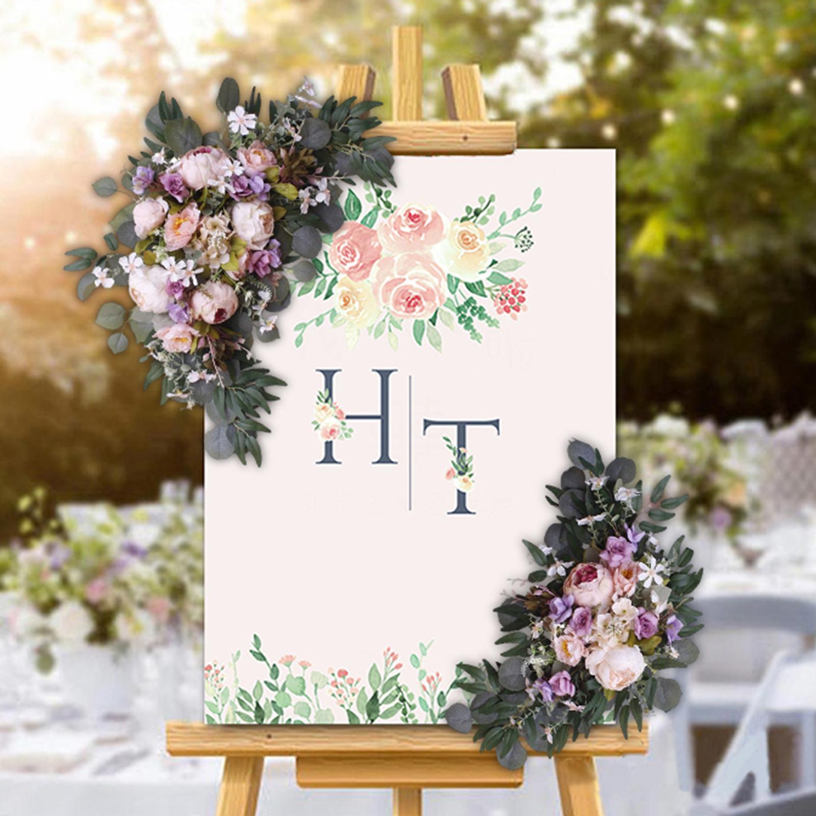 Wedding Arch Flowers Green Leaves Wedding Centerpiece for Door Decoration