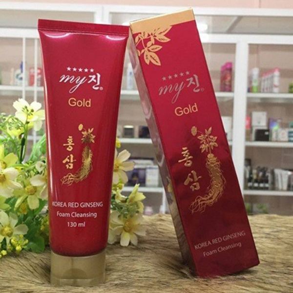 Sữa rửa mặt chống lão hoá hồng sâm Korea Red Gingseng 130ml Tặng Móc khoá