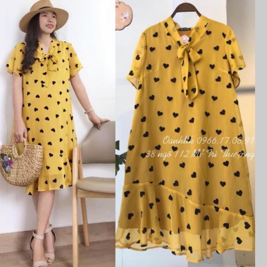 Váy bầu thiết kếchất lụa hoa siêu nhẹ, siêu mát, siêu mềm, mặc không thích hoàn tiềnfree size 43~70kg