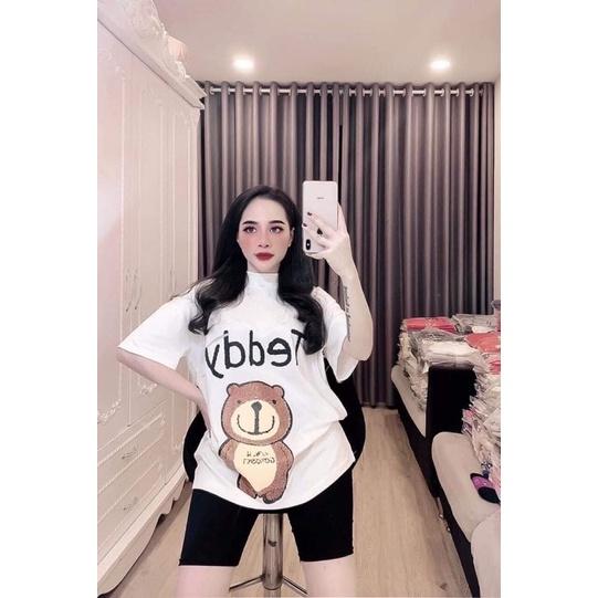 Áo thun tay lỡ nam nữ, áo phông unisex form rộng chất cotton mát mịn thấm hút mồ hôi in hình Hoạt Hình