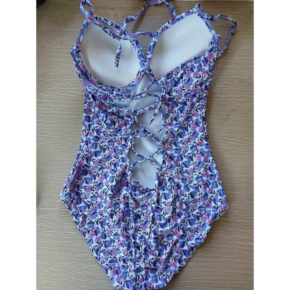 freeship Bikini liền một mảnh hoa tím siêu đẹp mới nhất ( Hàng loại 1 Bao đẹp)