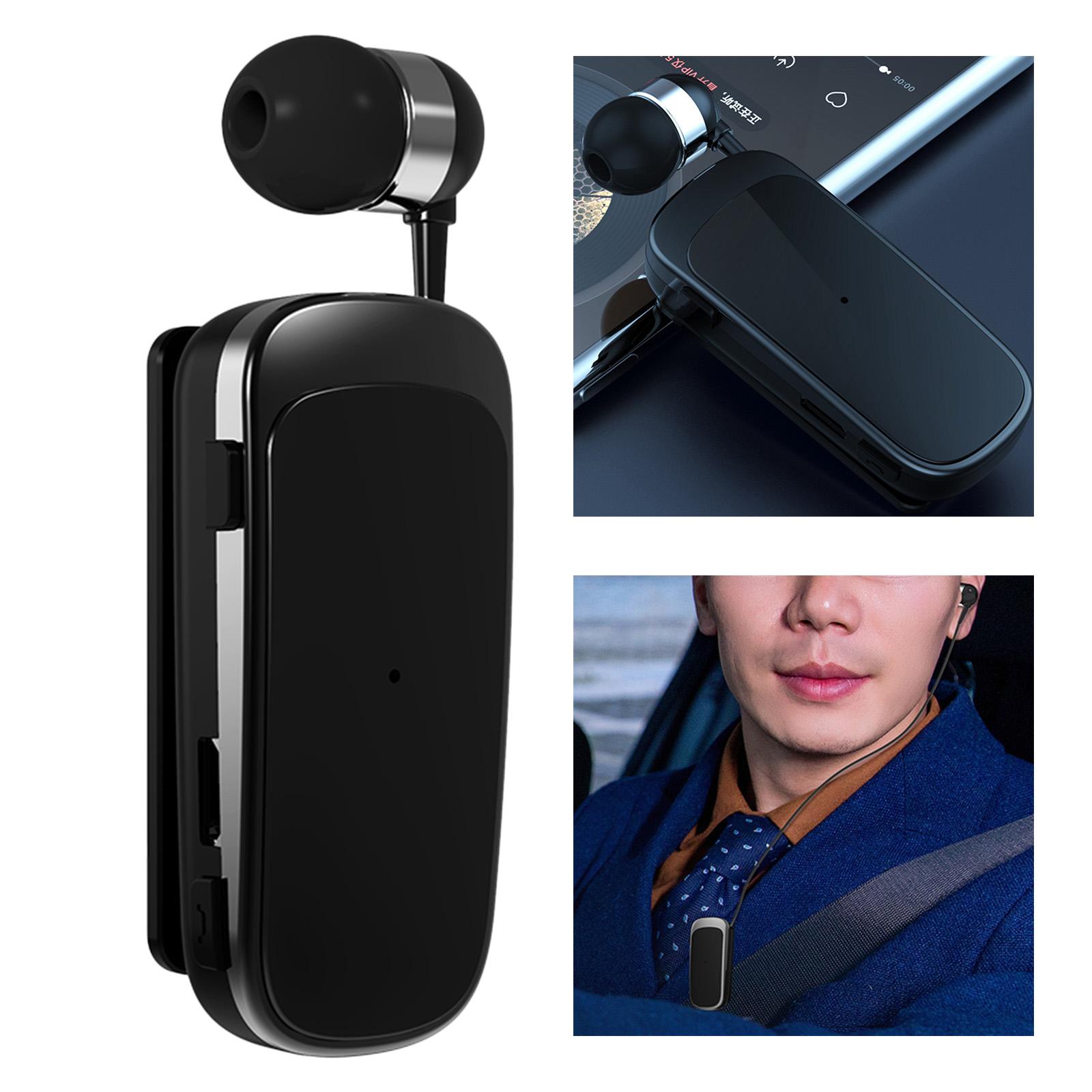 K52 Retractable Bluetooth Earphone Business Lavalier Earphone Sports Bluetooth Headset Call Vibration Bluetooth V4.0