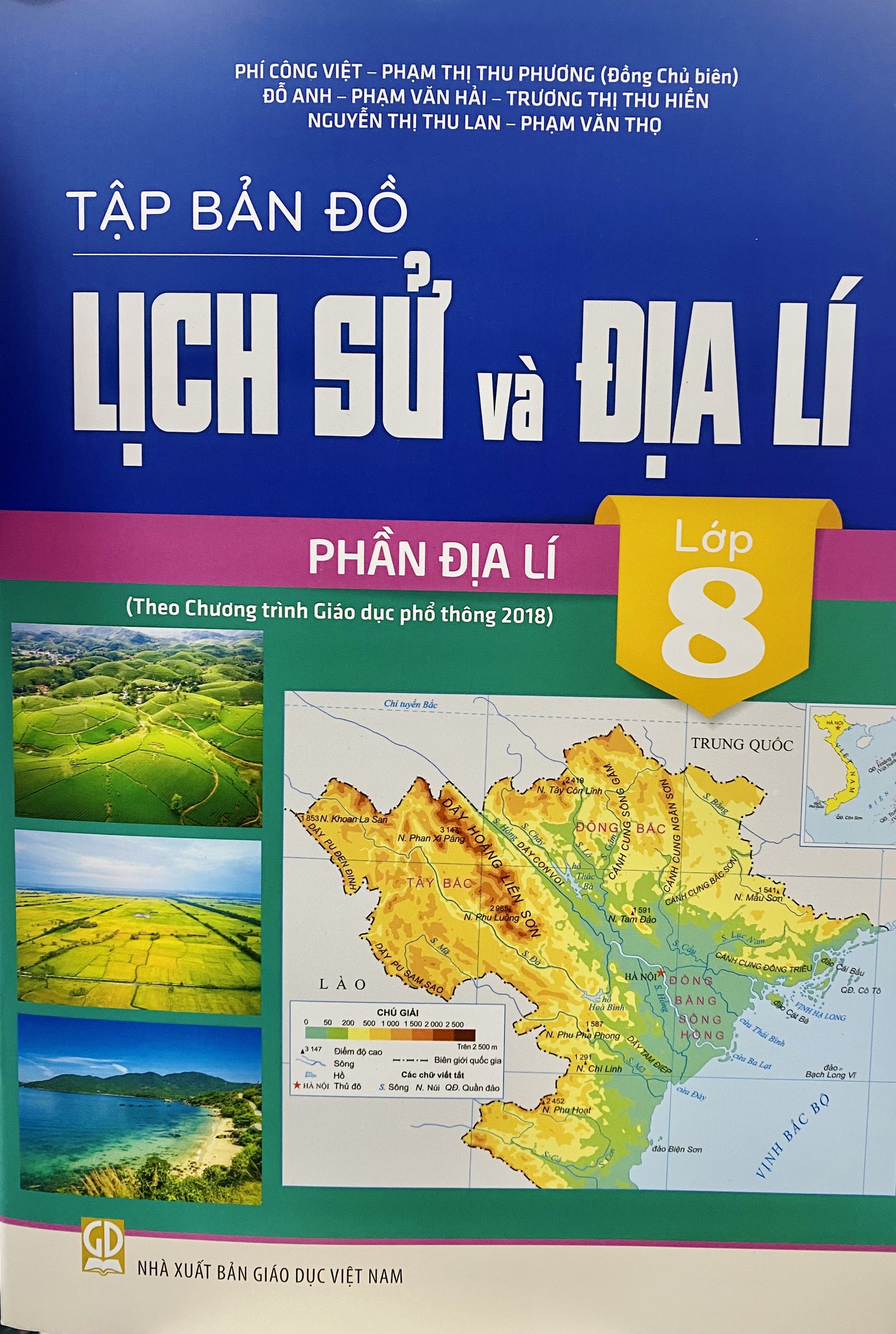 Tập bản đồ Lịch sử và Địa lí lớp 8 (phần Lịch sử+phần Địa lí)