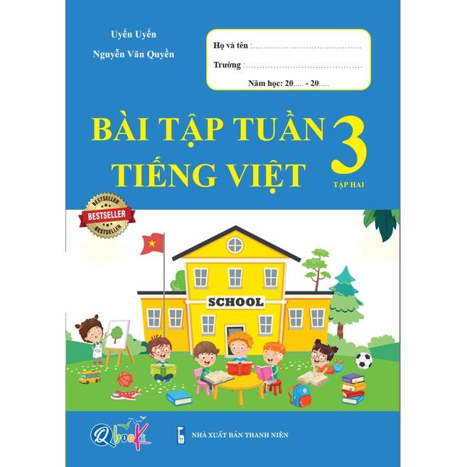 Sách - Combo Bài Tập Tuần môn Toán và Tiếng Việt Lớp 3 Học Kì 2 (2 cuốn)