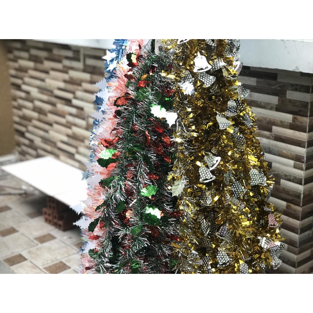 Dây kim tuyến trang trí NOEL, tết 2023 dái 1.5m mẫu mới đẹp hàng dày