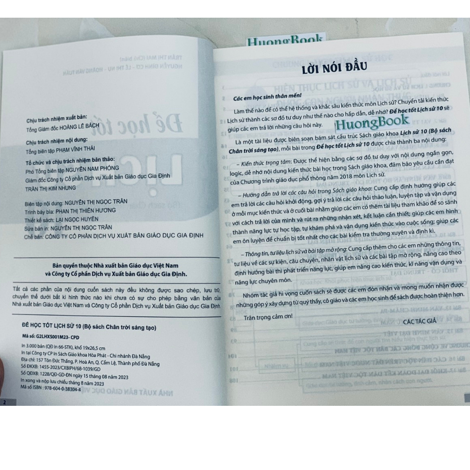 Sách - Để học tốt lịch sử 10 ( chân trời sáng tạo ) - ĐN