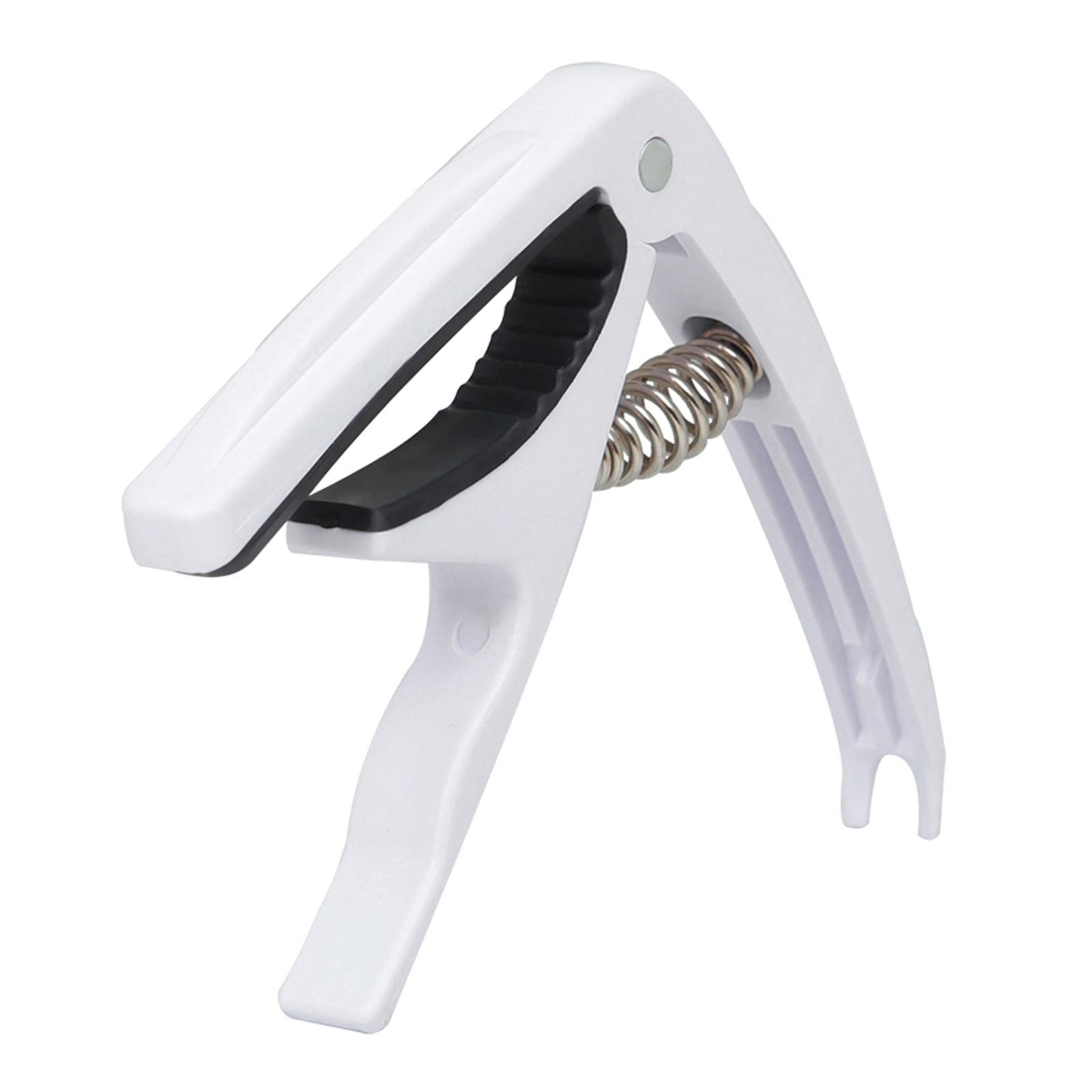 Quick Change Capo for Acoustic / Electric Guitar Ukulele Universal White
