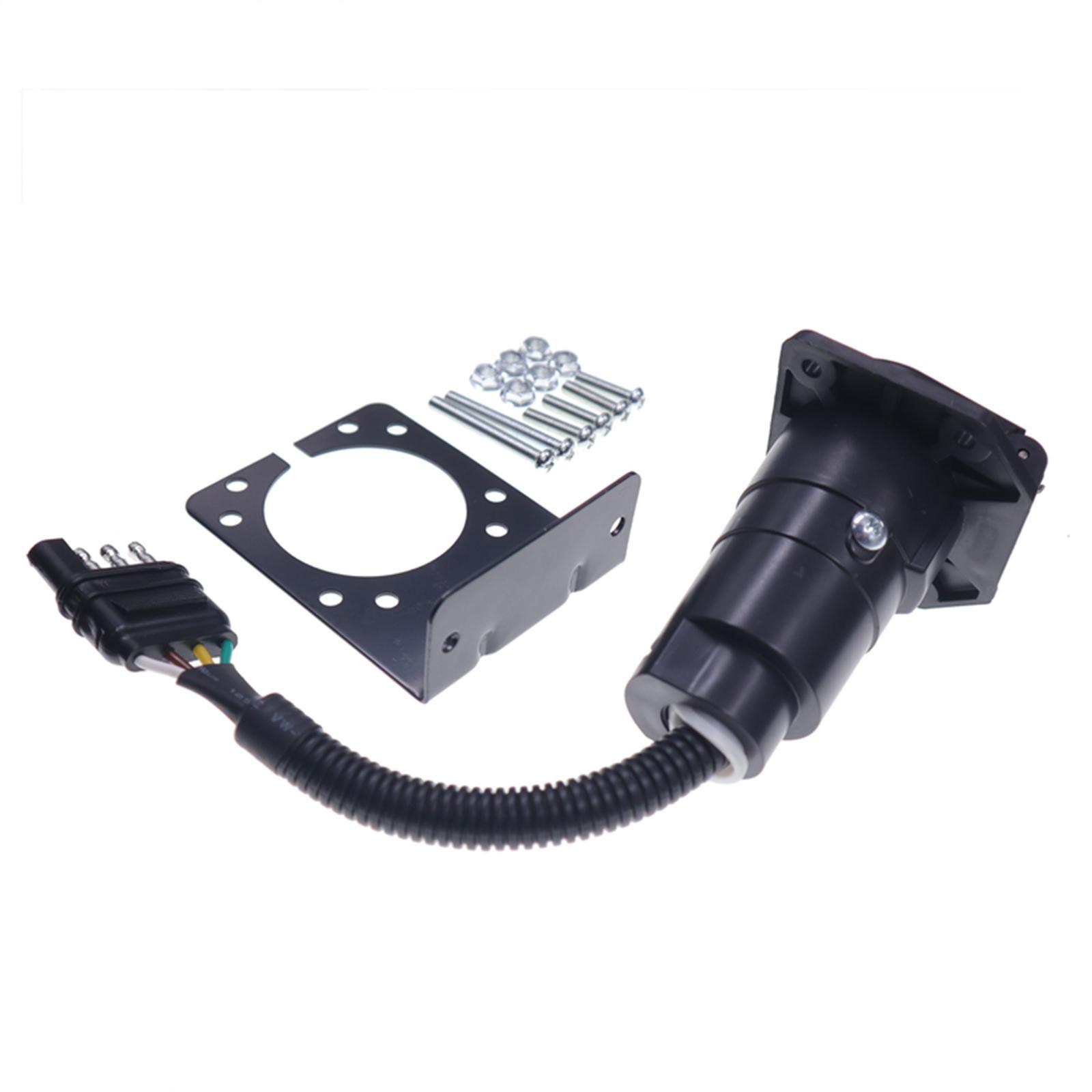Waterproof Trailer Adapter Plug 4 Pin Pin for Campers Modification