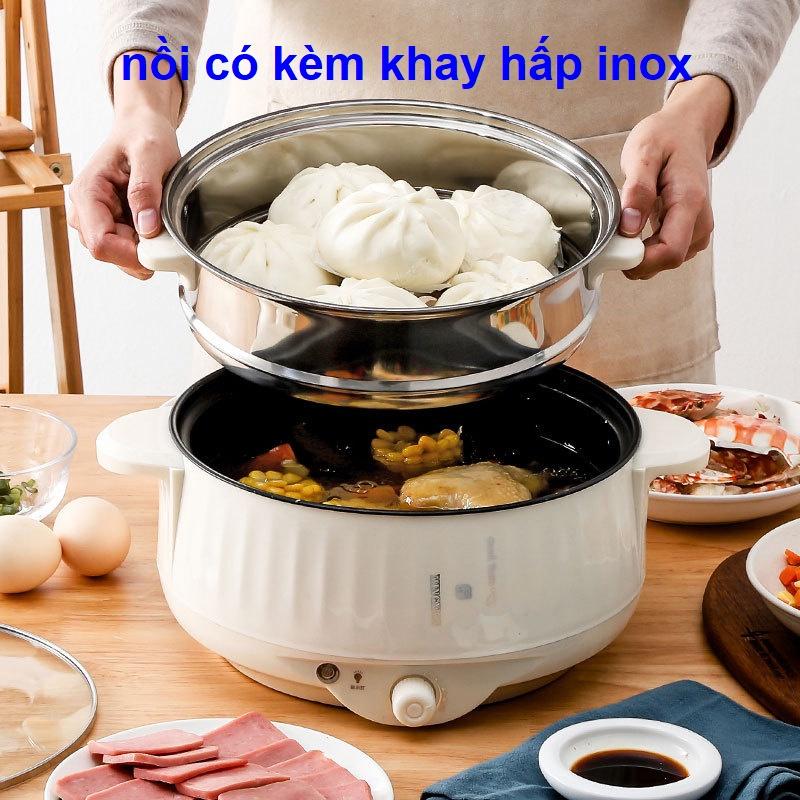 Nồi Lẩu Mini Cắm Điện Đa Năng Lớp Chống Dính Teflon Cao Cấp