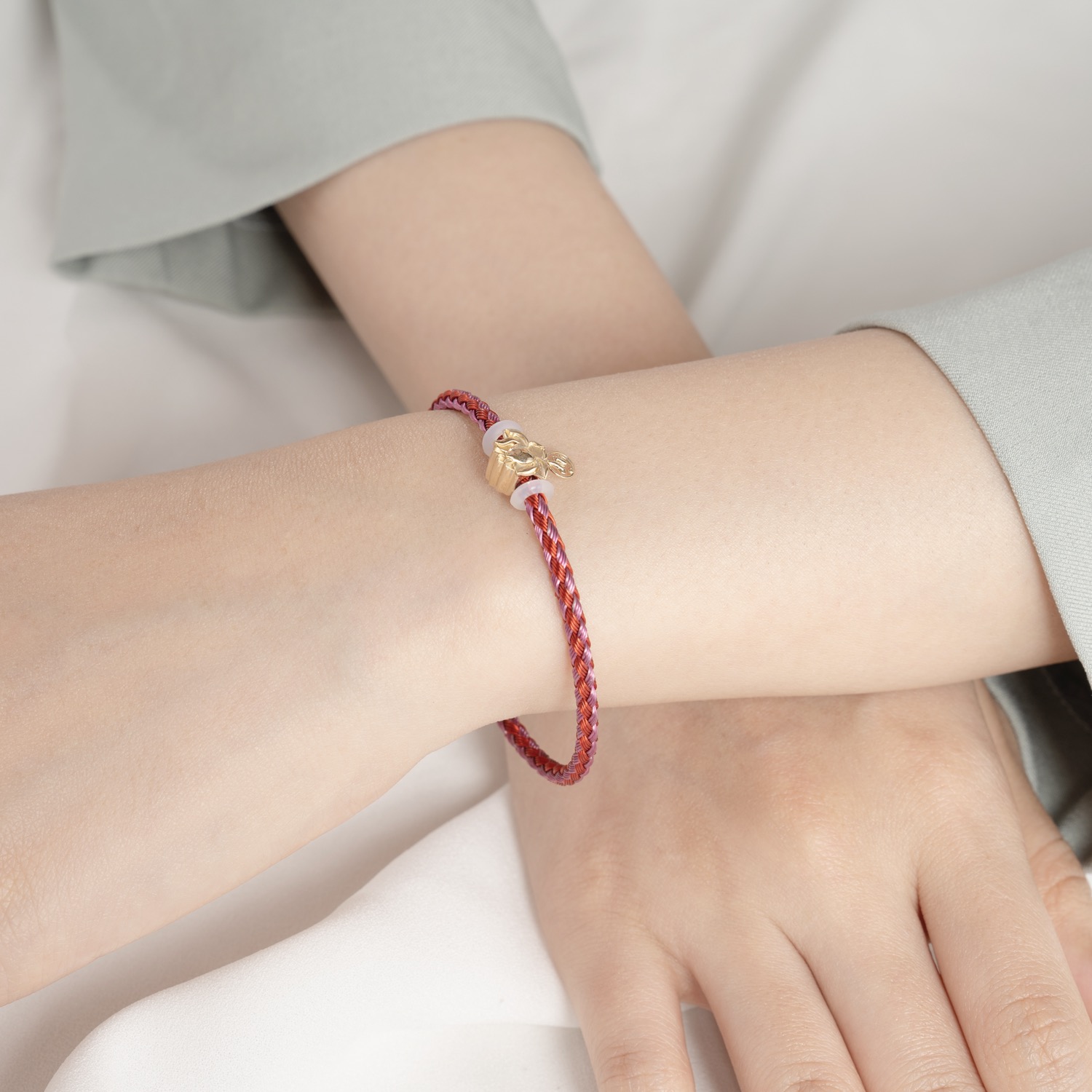Charm An Liên Vàng 14k LLF243 Huy Thanh Jewelry