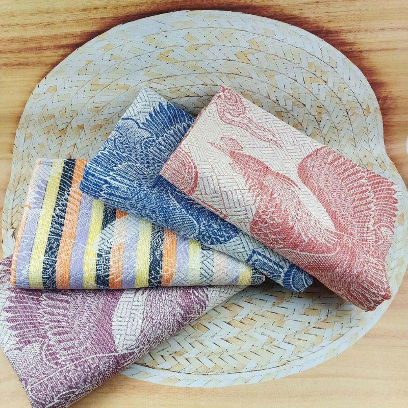 Mền chỉ thổ cẩm in thiêu 1m5 × 2m