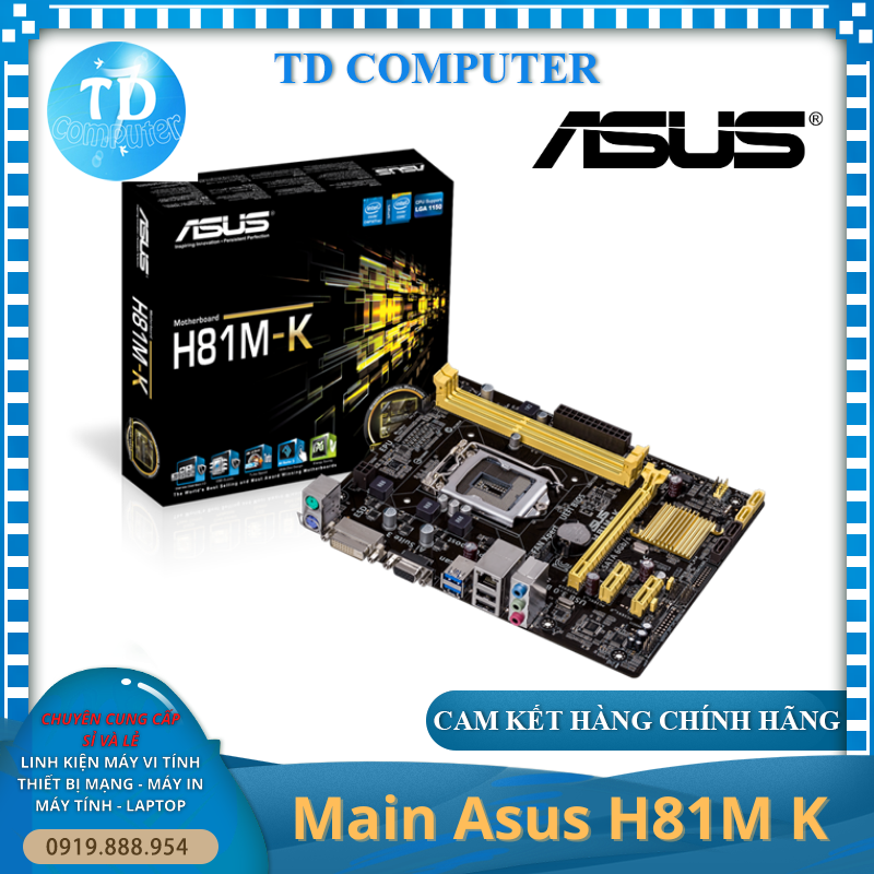 Mainboard Asus H81M K - Hàng chính hãng Viết Sơn phân phối