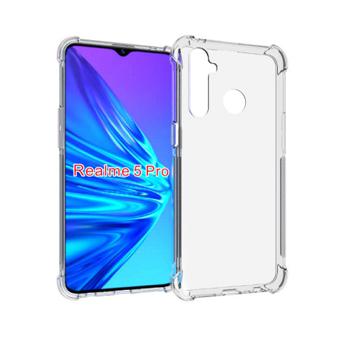 Ốp lưng Silicon dẻo trong, suốt chống sốc cho Oppo Realme 5 Pro