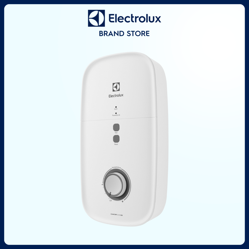 Máy nước nóng trực tiếp electrolux ComfortFlow™ 500 4.5kW - EWE451KB-DWG2 -  Nhiệt độ nước luôn ổn định gấp 2 lần, vòi sen 5 chế độ phun [Hàng chính hãng]