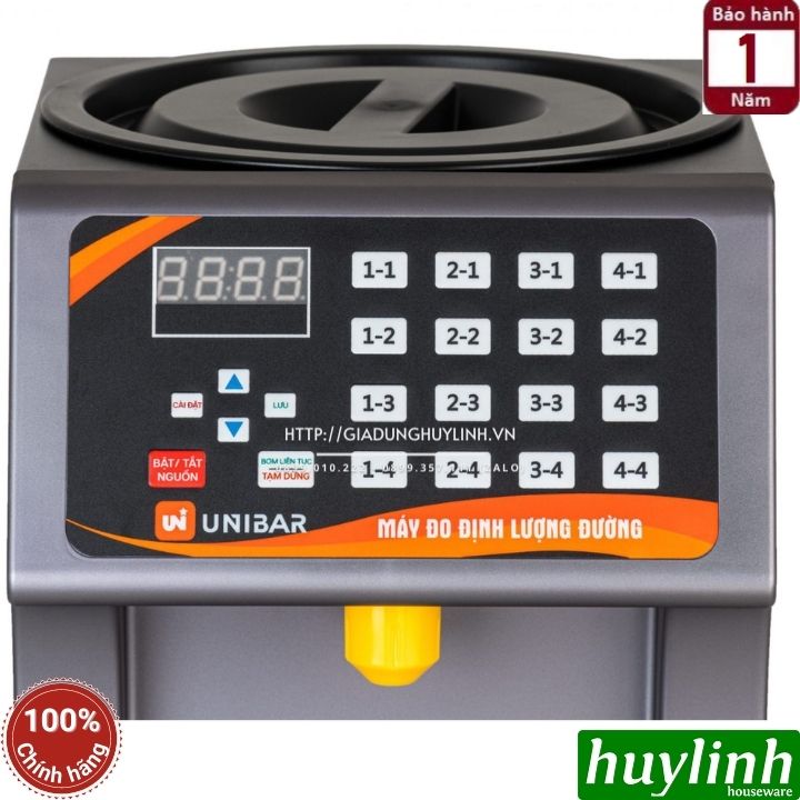 Máy đo - định lượng đường Unibar UB-16 - 8.5 lít - 16 mức - Hàng chính hãng