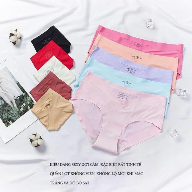 Combo 3 quần lót nữ su đúc không viền, chất thun lạnh, thông hơi thoáng khí