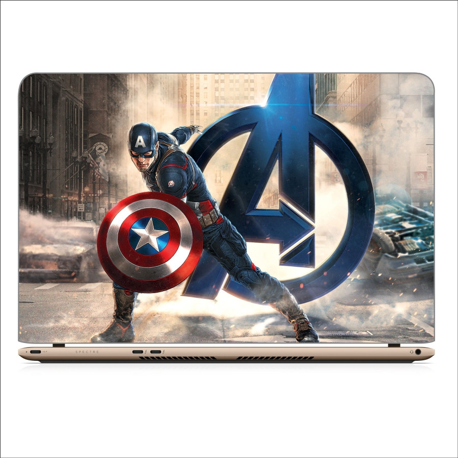 Miếng Dán Skin In Decal Dành Cho Laptop - Captain America 3