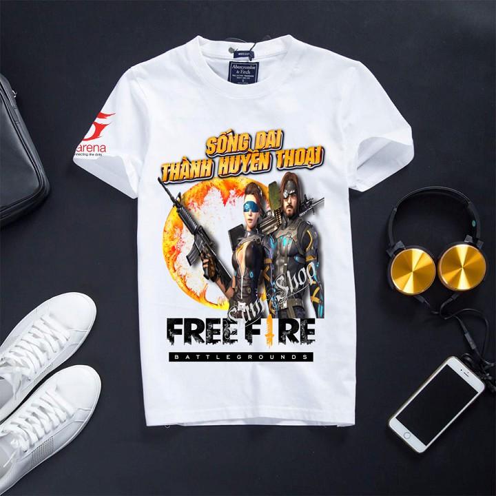 Áo Game Free Fire In Hình Áo Cặp Cực Ngầu