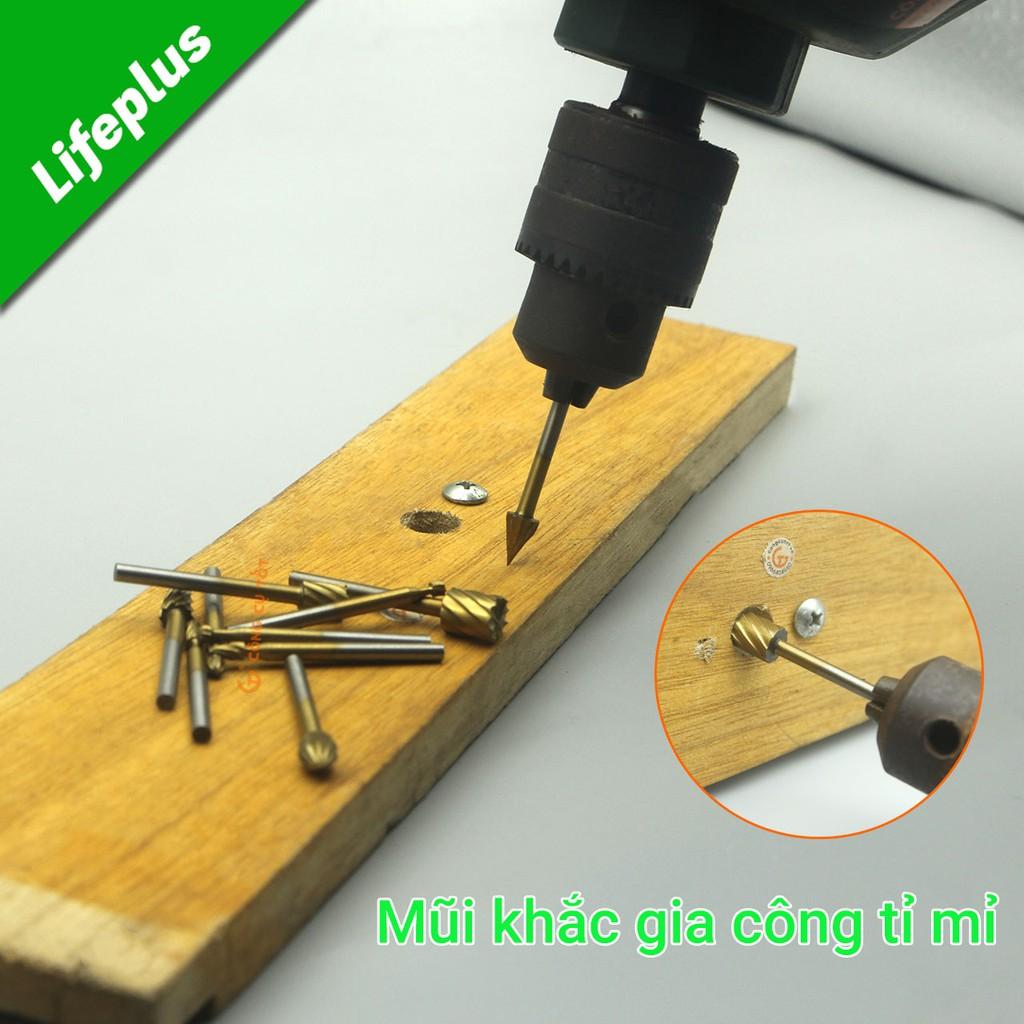 Bộ 10 mũi khắc gỗ phủ Titan