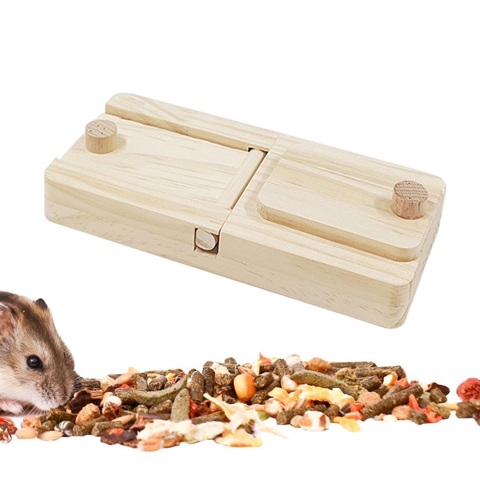 Wooden Enrichment Foraging Toy Chew Toys Interactive for Gerbil Rabbit