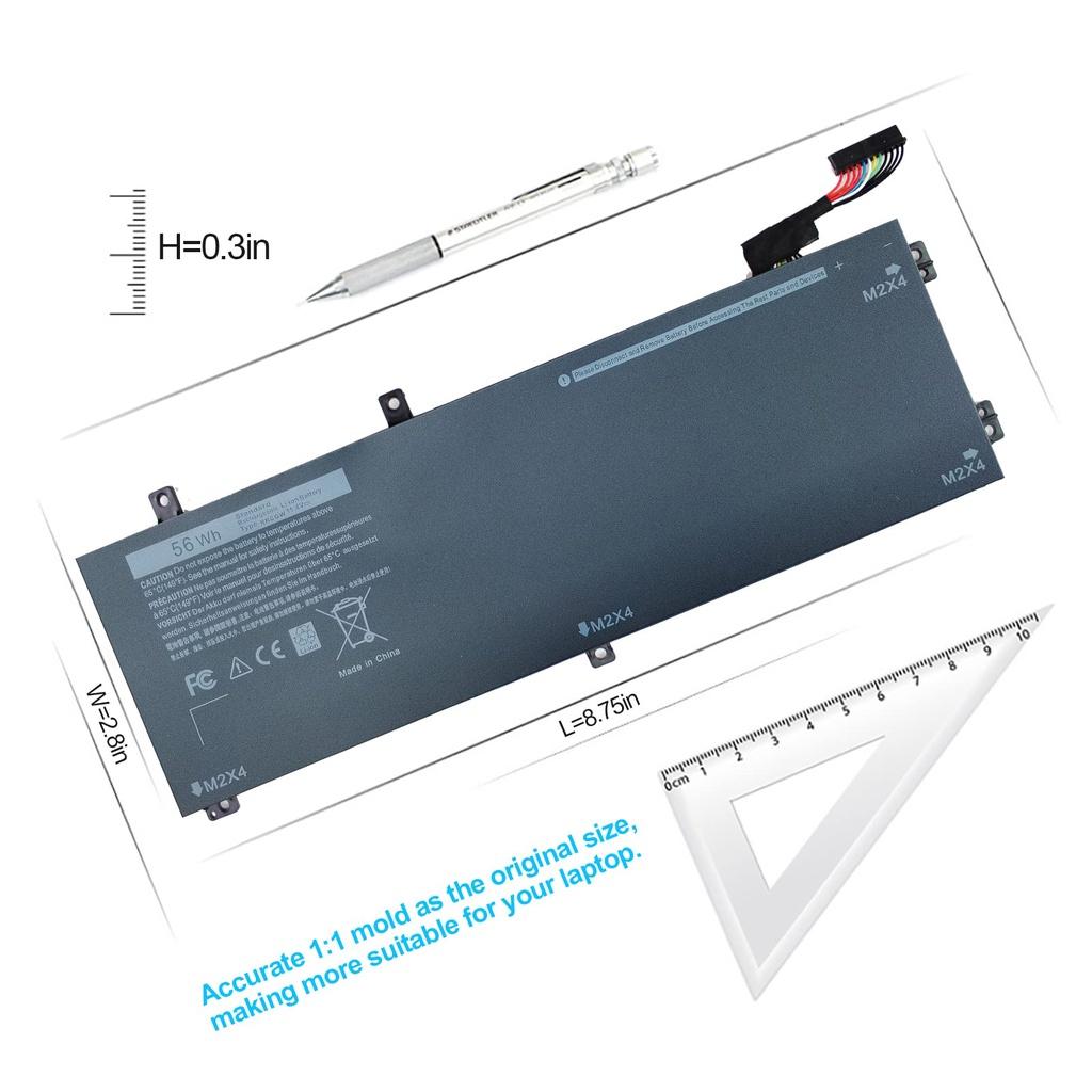 Pin Tương Thích Cho Laptop Dell Xps 15 9550 Precision 15 5510 56Whr 62Mjv M7R96 – Rrcgw - Hàng Nhập Khẩu New Seal TEEMO PC TEBAT1163