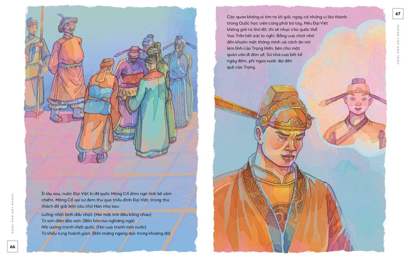 Sách - Lịch Sử Việt Nam Bằng Tranh - Thành Lập Nhà Trần - Bản Màu