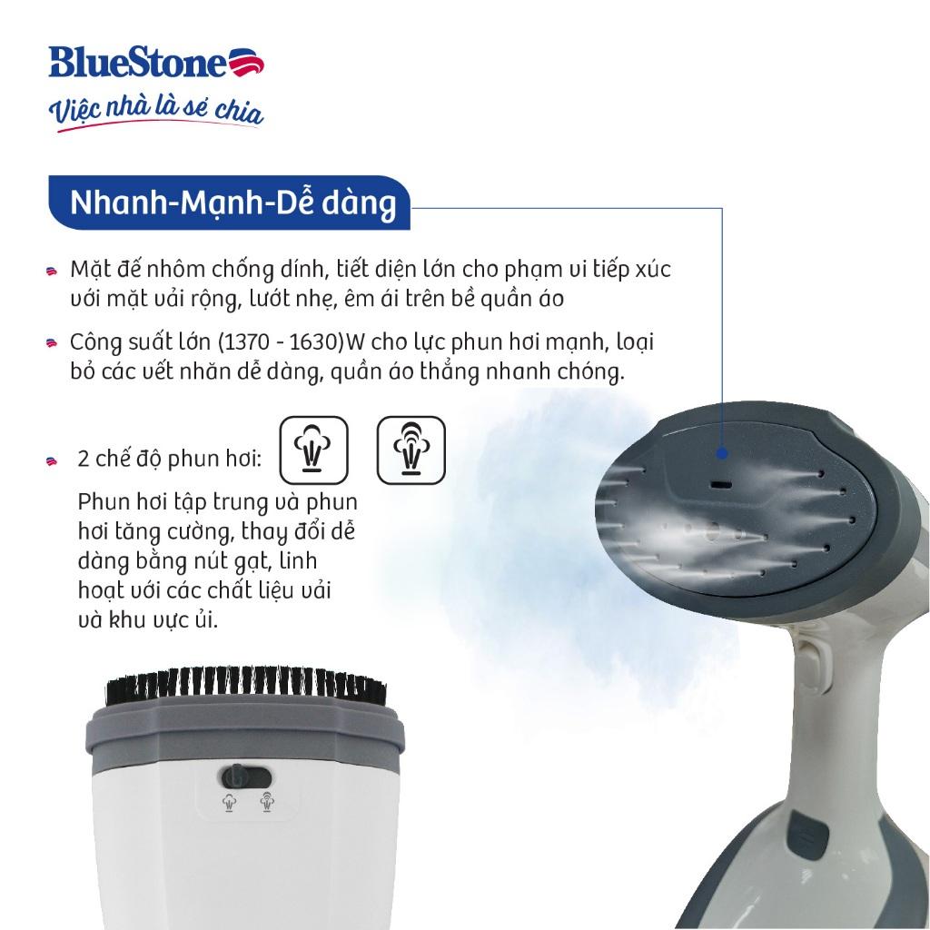 Bàn Ủi Hơi Nước Cầm Tay BlueStone GSB-4031, 1630w - 2 Chế Độ Phun Hơi, Hàng Chính Hãng