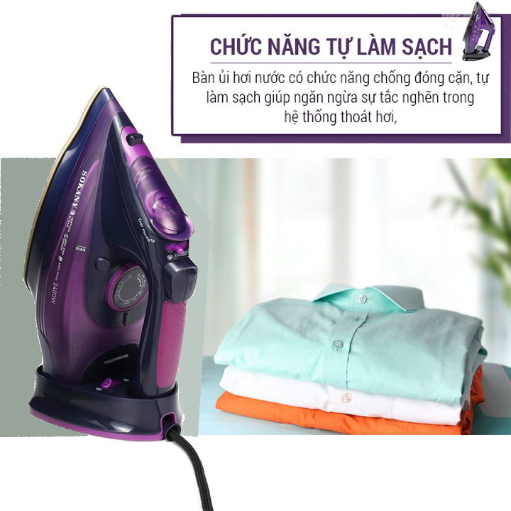 Bàn Ủi Hơi Nước không dây SOKANY AJ-2085 - Hàng chính hãng