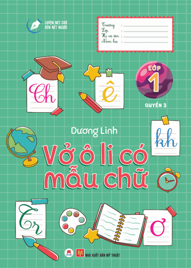 VỞ Ô LI CÓ MẪU CHỮ LỚP 1 - QUYỂN 3