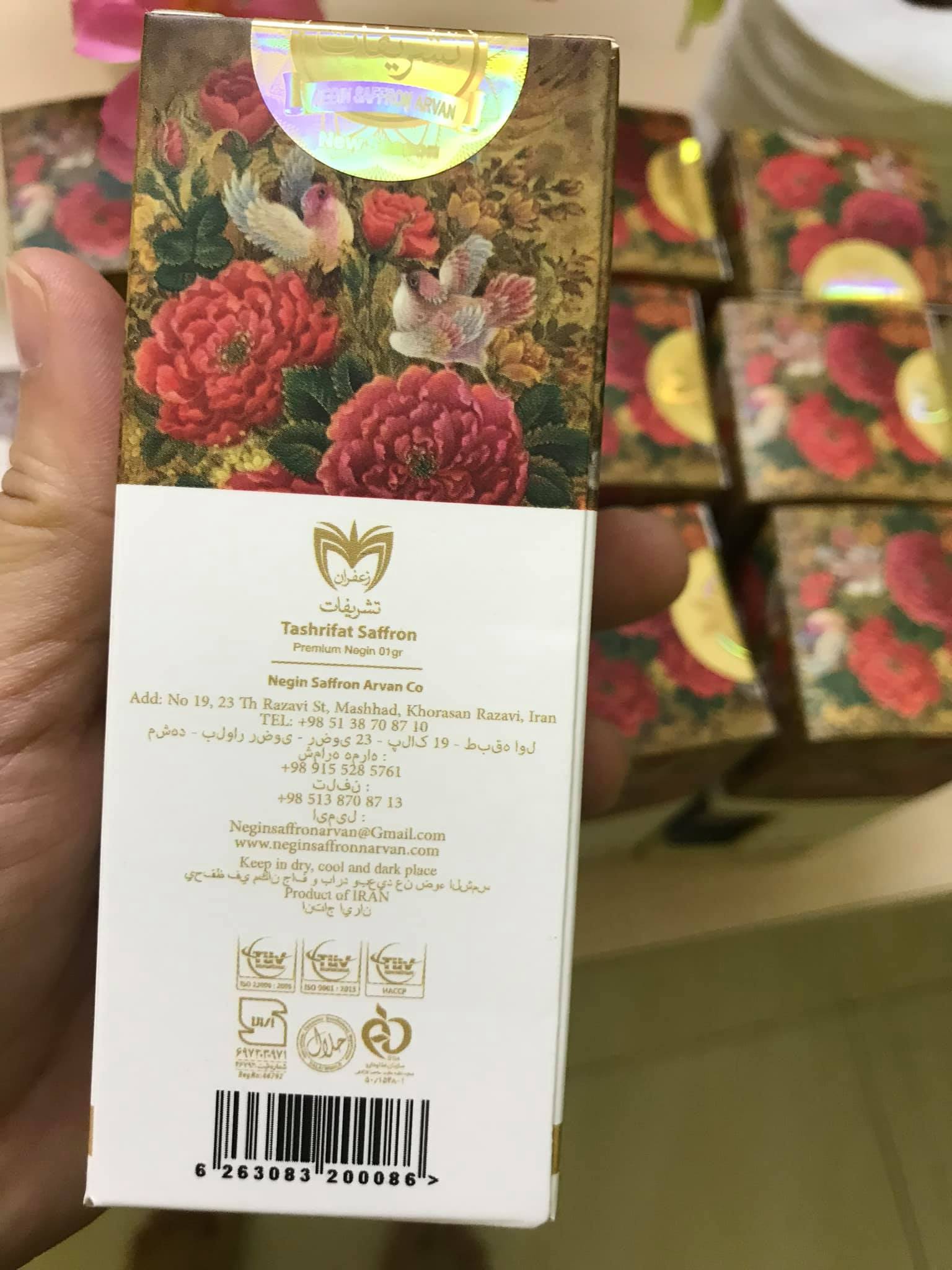 Nhụy hoa nghệ tây Tashrifat Saffron Premium Negin Iran chống lão hóa, làm sáng da,Tăng đề kháng, giảm stress, cải thiện giấc ngủ - Massel Official