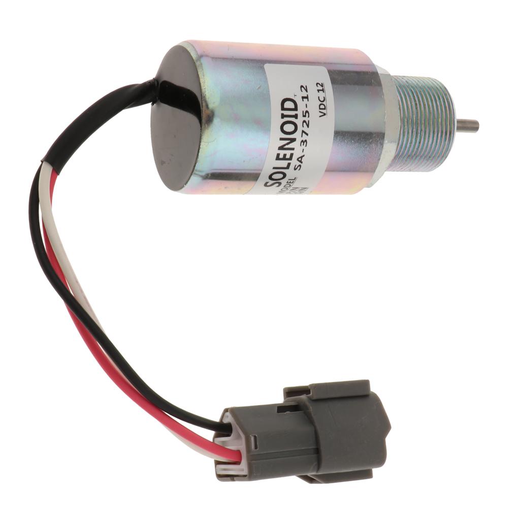12V Engine Fuel Stop Shut Off Solenoid for Mitsubishi S3L S3L2, SA-3725-12